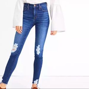Madewell 9" High Rise Skinny Destructed Edition